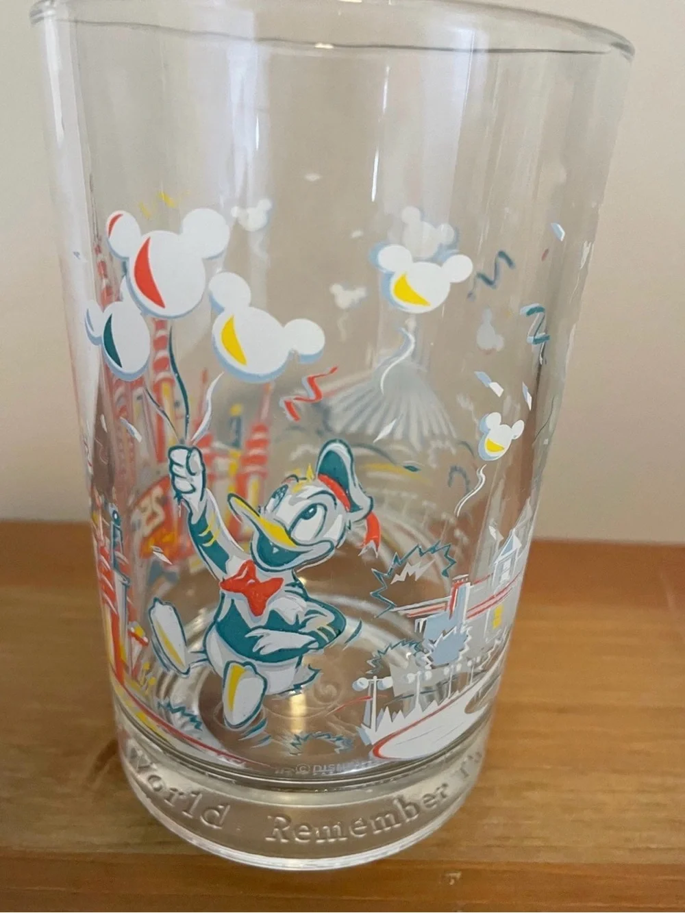 Walt Disney World McDonald’s Remember the Magic 25th Anniversary glass